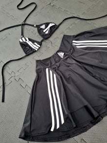  Upcycled Nike Black Skirt set
