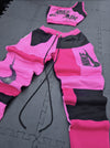 Pink and black nike