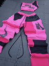 Pink and black nike